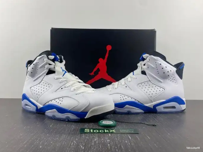 Cheap TBkick 384664-107 Air (2014) Sport Blue Retro Jordan 6 0611